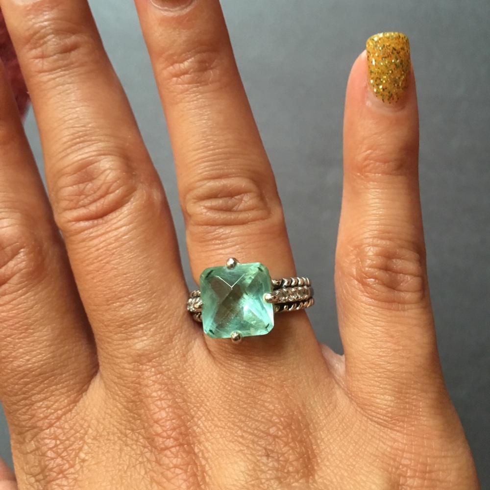 Blue stone ring